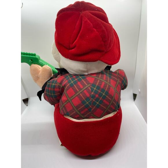 Vintage Musical Santa Claus Plush Stuffed Animal Toy TL Toys 1993 - Picture 6 of 7